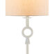 Germaine 34 inch 150 watt White Table Lamp Portable Light