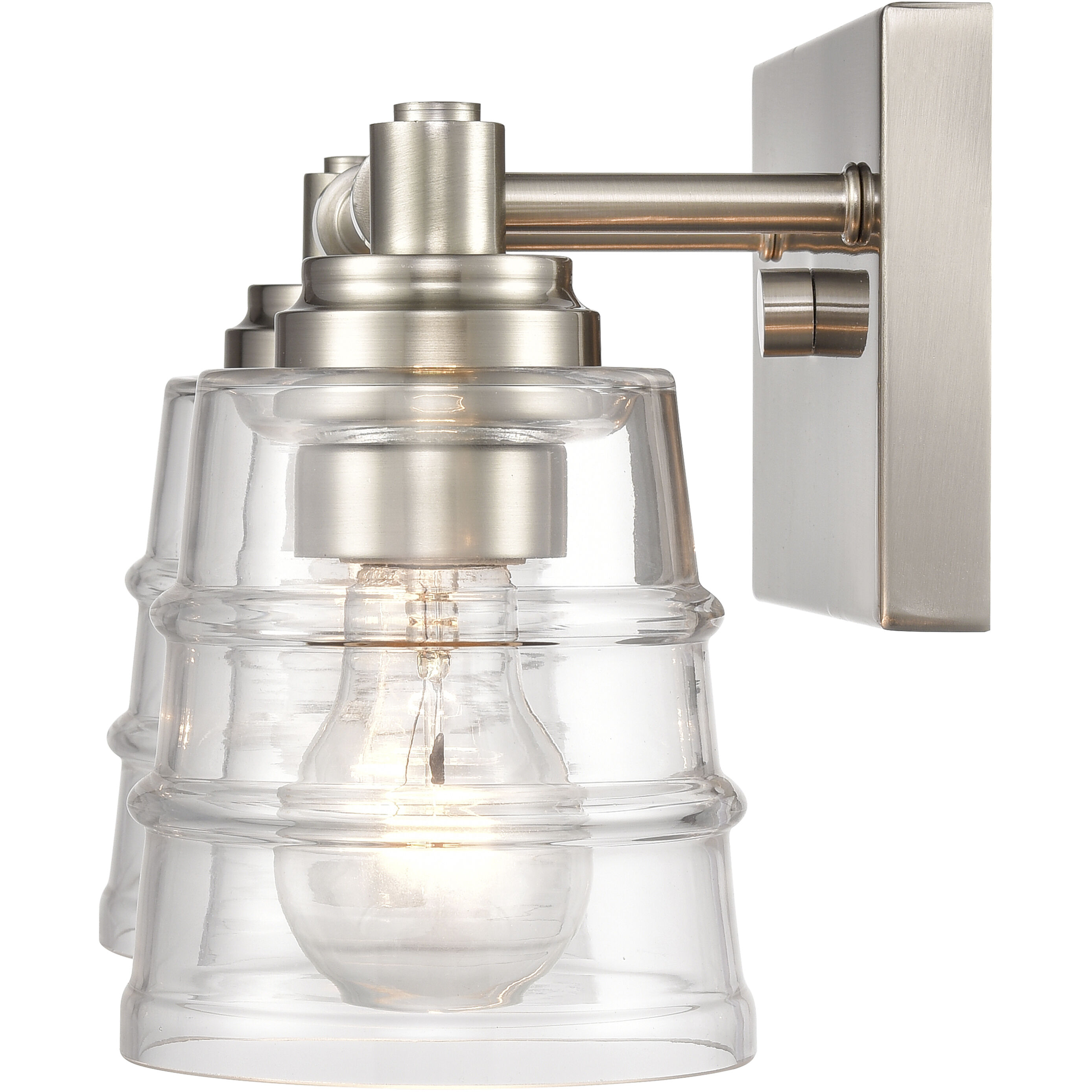 Pulsate Vanity Light Wall Light in Satin Nickel