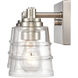 Pulsate 2 Light 13 inch Satin Nickel Vanity Light Wall Light
