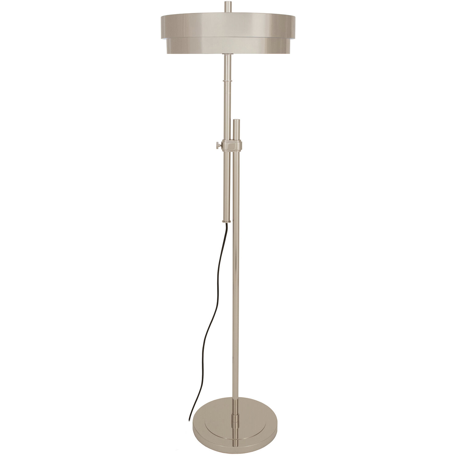 Elliott 43.75 inch 5.00 watt Polished Nickel Floor Lamp Portable Light