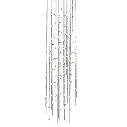 Constellation LED 25 inch Satin Nickel Chandelier Ceiling Light in 3000K, White, Standard Suspension