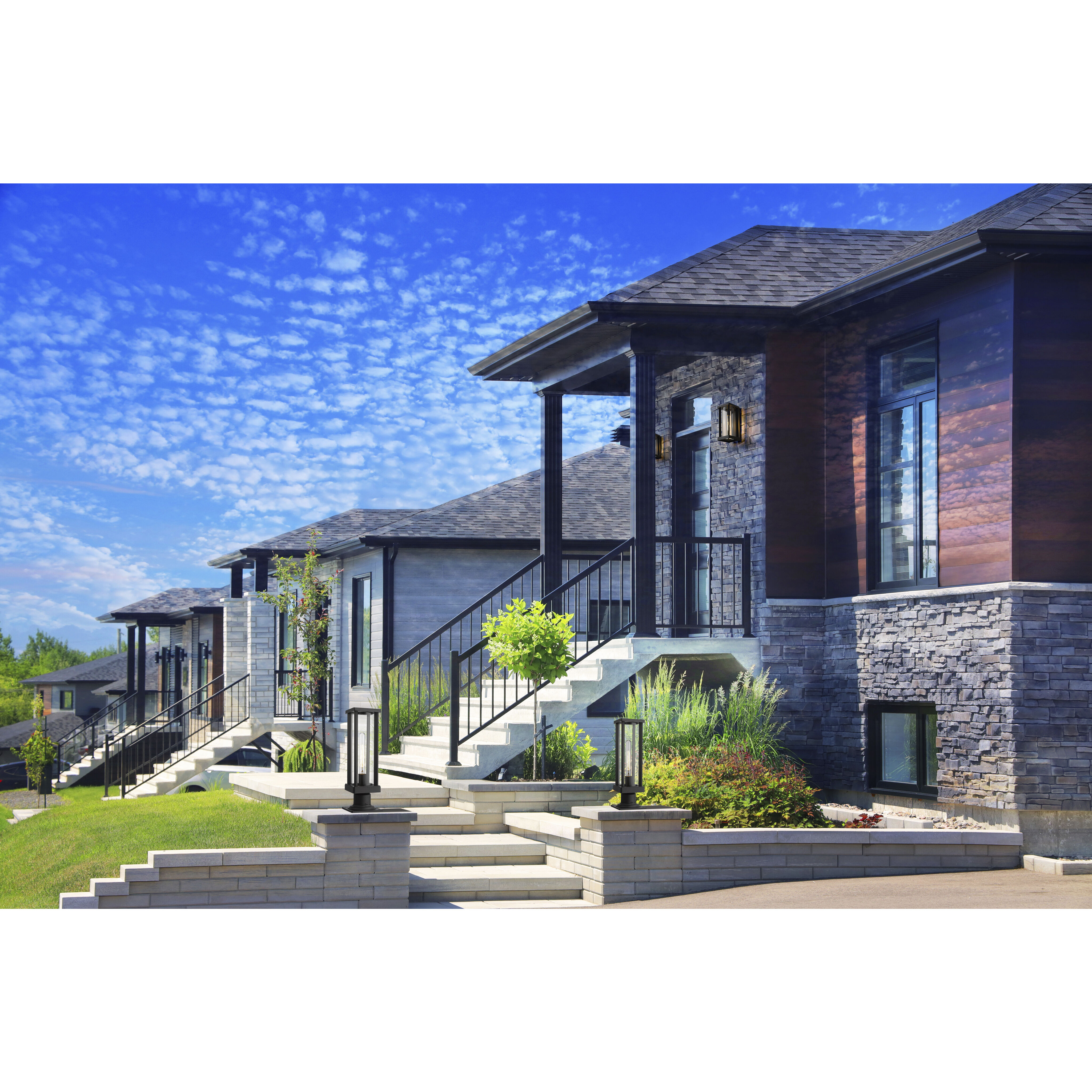 Glenwood 1 Light 22 inch Black Outdoor Pier Mounted Fixture