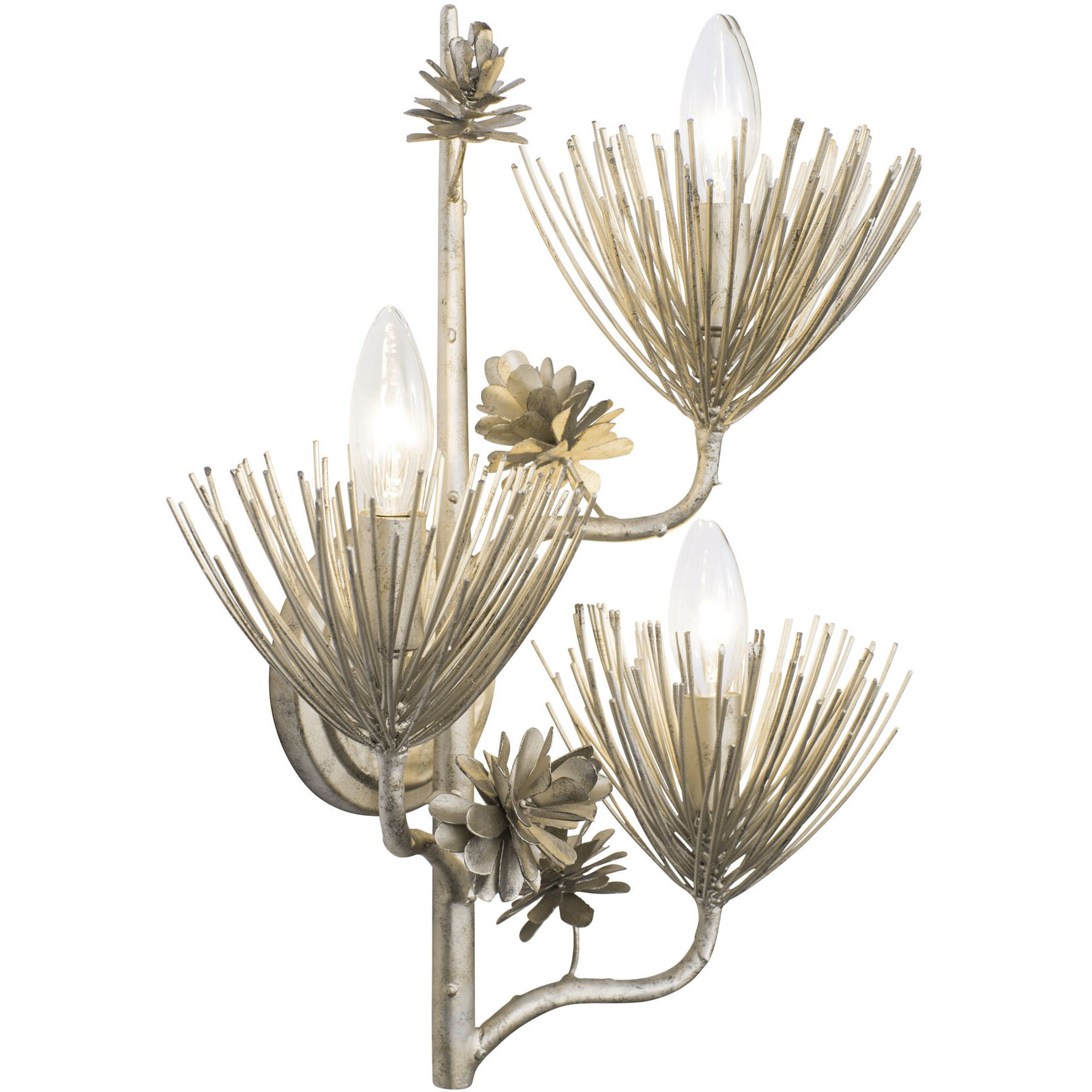 Pinion 3 Light 14 inch Zen Gold Wall Sconce Wall Light