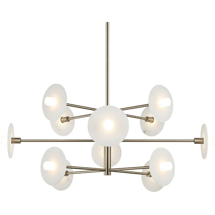 Monument 12 Light 42 inch Champagne Gold Pendant Ceiling Light