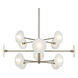 Monument 12 Light 42 inch Champagne Gold Pendant Ceiling Light