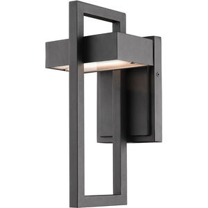 Luttrel LED 12 inch Black Outdoor Wall Sconce
