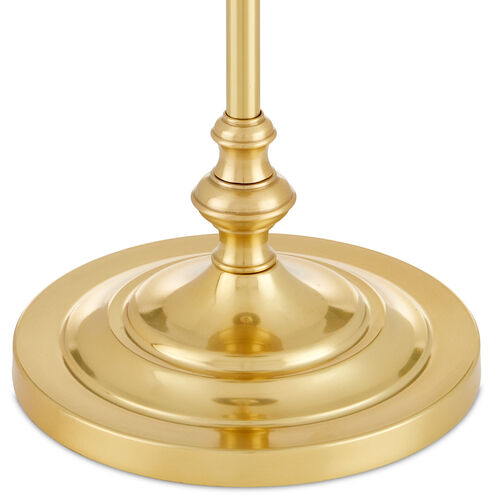 Deauville 31.75 inch 7.00 watt Polished Brass/Natural Table Lamp Portable Light, Suzanne Duin Collection