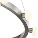 Rezz Pendant Ceiling Light in Brushed Nickel