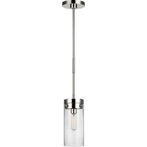 C&M by Chapman & Myers Garrett 1 Light 5.5 inch Polished Nickel Pendant Ceiling Light