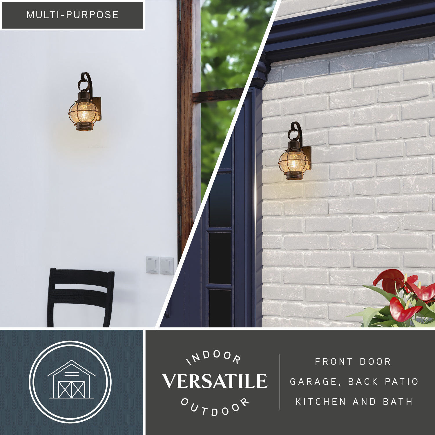 Chatham LED 12 inch Burnished Bronze Outdoor Wall
