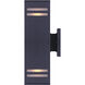 Madison 2 Light 13 inch Black Outdoor Wall Light
