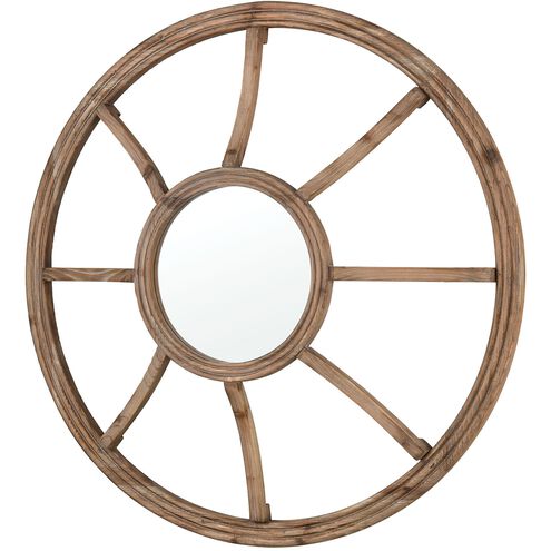 Porthole 36 X 36 inch Natural with Mirror Wall Mirror