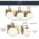 Hex LED 22.75 inch Champagne Bronze Bathroom Vanity Light Wall Light