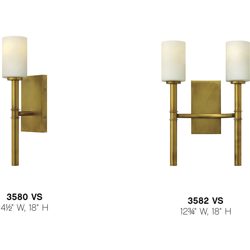 Margeaux 1 Light 4.5 inch Vintage Brass Indoor Wall Sconce Wall Light