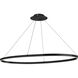 Circulo LED 44 inch Matte Black Chandelier Ceiling Light