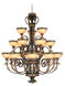 Seville 18 Light 44 inch Palacial Bronze with Gilded Accents Chandelier Ceiling Light