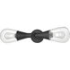 Marcel 2 Light 21.1 inch Matte Black Vanity Light Wall Light