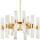 Stowe 24 Light 37.75 inch Aged Brass Chandelier Ceiling Light