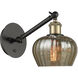 Ballston Fenton LED 7 inch Black Antique Brass Sconce Wall Light