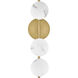 Selene LED 6 inch Lacquered Brass Sconce Wall Light in Swirled, Sconce