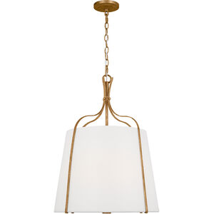 AH by Alexa Hampton Leander 3 Light Antique Gild Pendant Ceiling Light