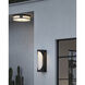 Swale LED 17.5 inch Black/White Outdoor Flush Mount