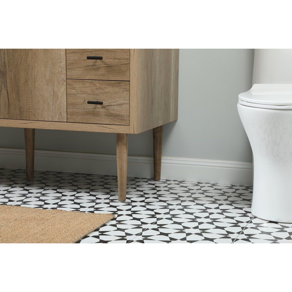 Cyrus 48 X 22 X 34 inch Natural Oak Vanity Sink Set