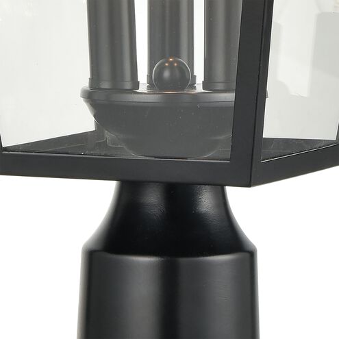 Main Street 3 Light 19 inch Black Outdoor Post Light