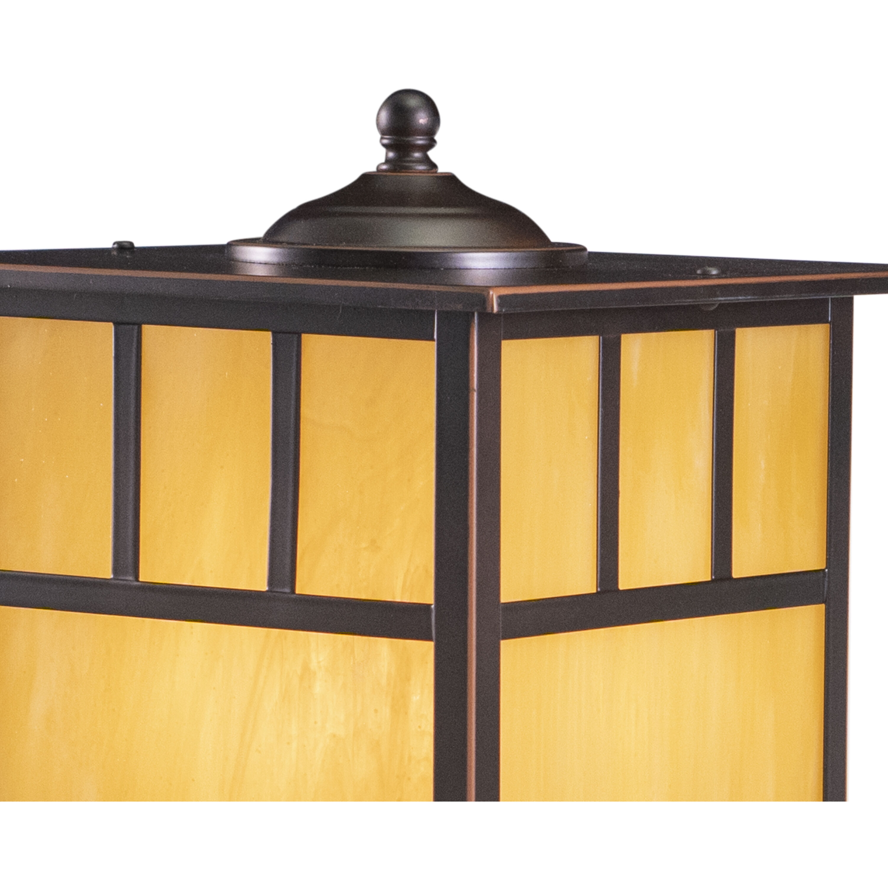 Mission LED 15 inch Burnished Bronze Outdoor Post