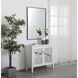 Monet 40 X 30 inch Black Wall Mirror