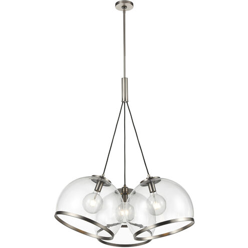 Coast 3 Light 35 inch Aged Nickel Pendant Ceiling Light