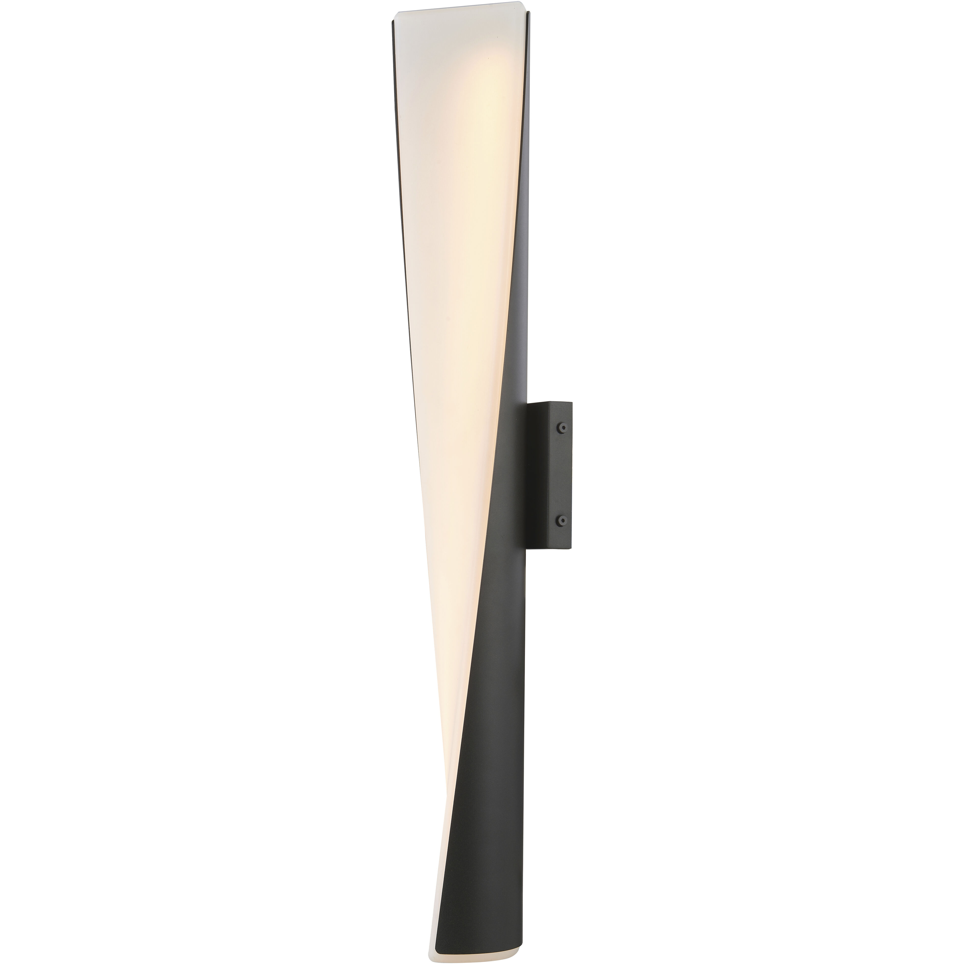 Vortex LED 28 inch Matte Black Outdoor Wall Light