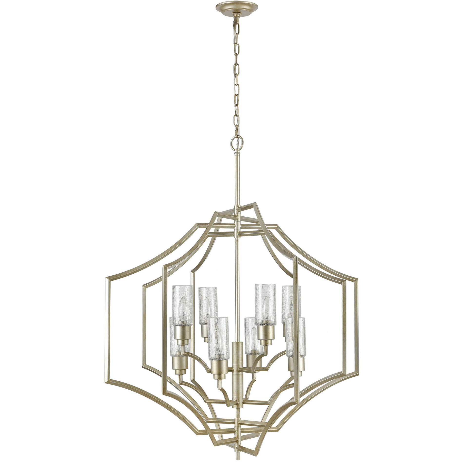 Cheswick 8 Light 36 inch German Silver Chandelier Ceiling Light