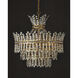 Bradshaw 4 Light 35.5 inch Brass Chandelier Ceiling Light, Bunny Williams Collection