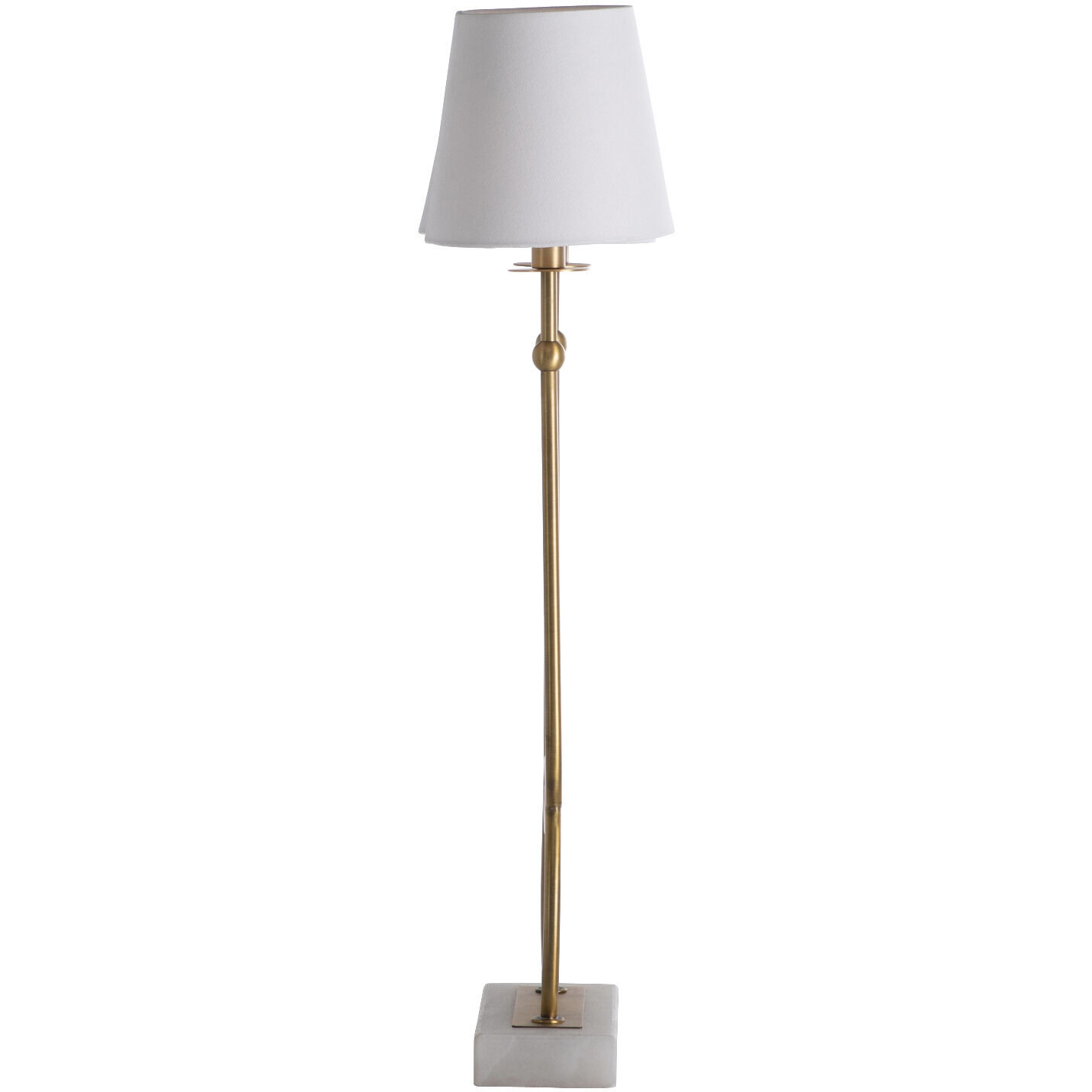Mayfield 29.5 inch Matte Antique Brass / Feather White Linen / Natural Alabaster Table Lamp Portable Light