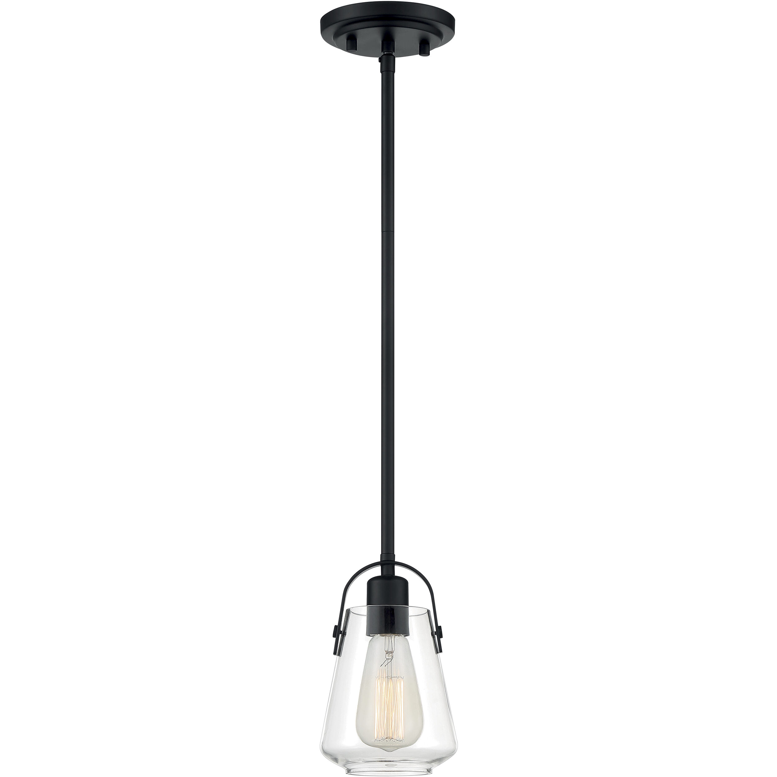 Skybridge 1 Light 5 inch Matte Black Pendant Ceiling Light