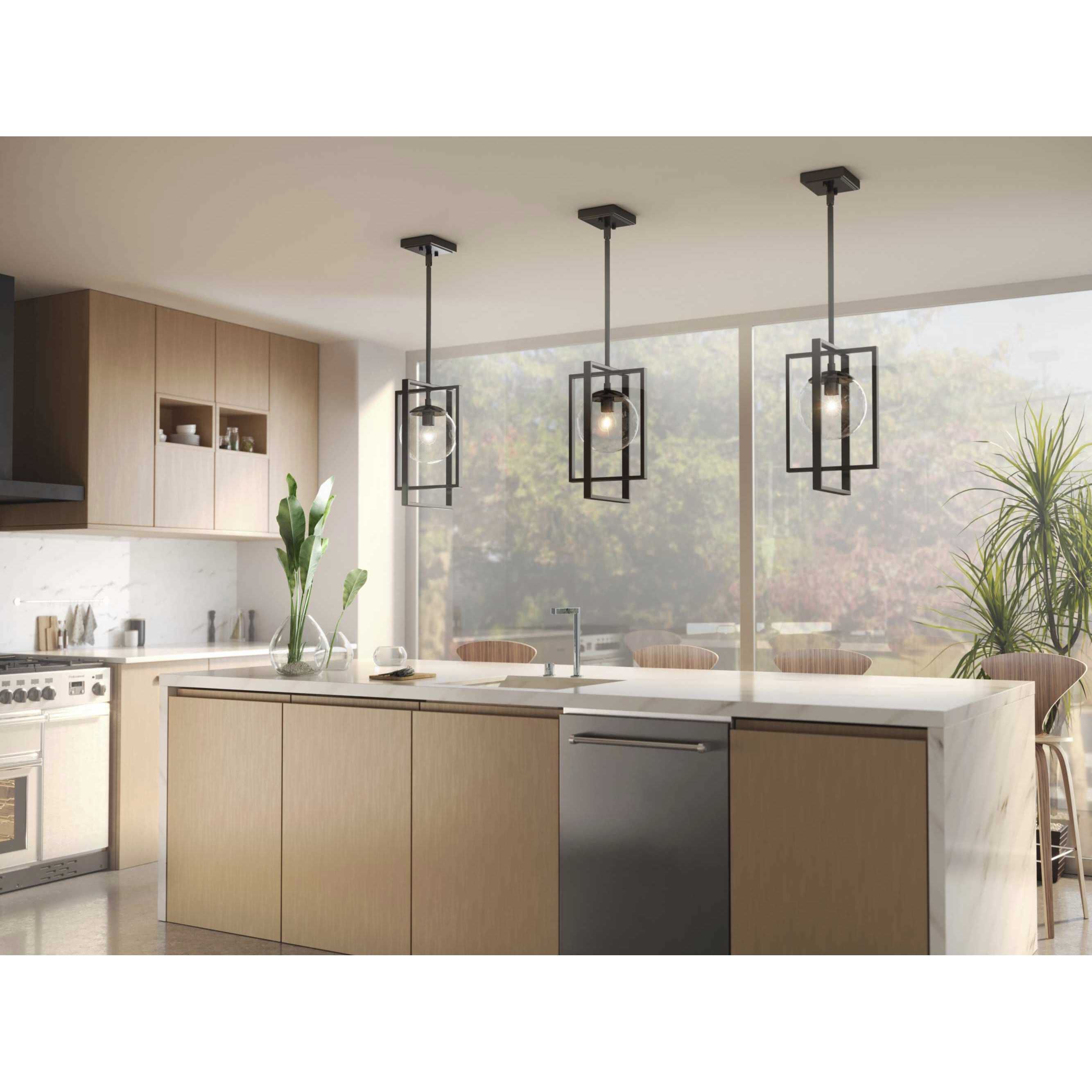 Atwell 1 Light 8 inch Matte Black Pendant Ceiling Light