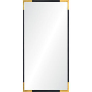 Osmond 60 X 30 inch Gold and Black Wall Mirror