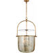 Chapman & Myers Lorford 4 Light 20 inch Gilded Iron Bell Lantern Pendant Ceiling Light in Mercury Glass