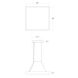 Pi 1 Light 24 inch Satin White Pendant Ceiling Light in 3000K