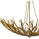 River Reed 6 Light 34 inch Gold Chandelier Ceiling Light, Basin