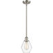 Ballston Cindyrella LED 6 inch Brushed Satin Nickel Mini Pendant Ceiling Light in Clear Glass