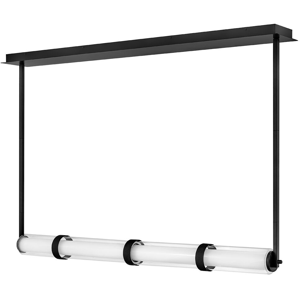 Cy LED 49.5 inch Black Chandelier Ceiling Light