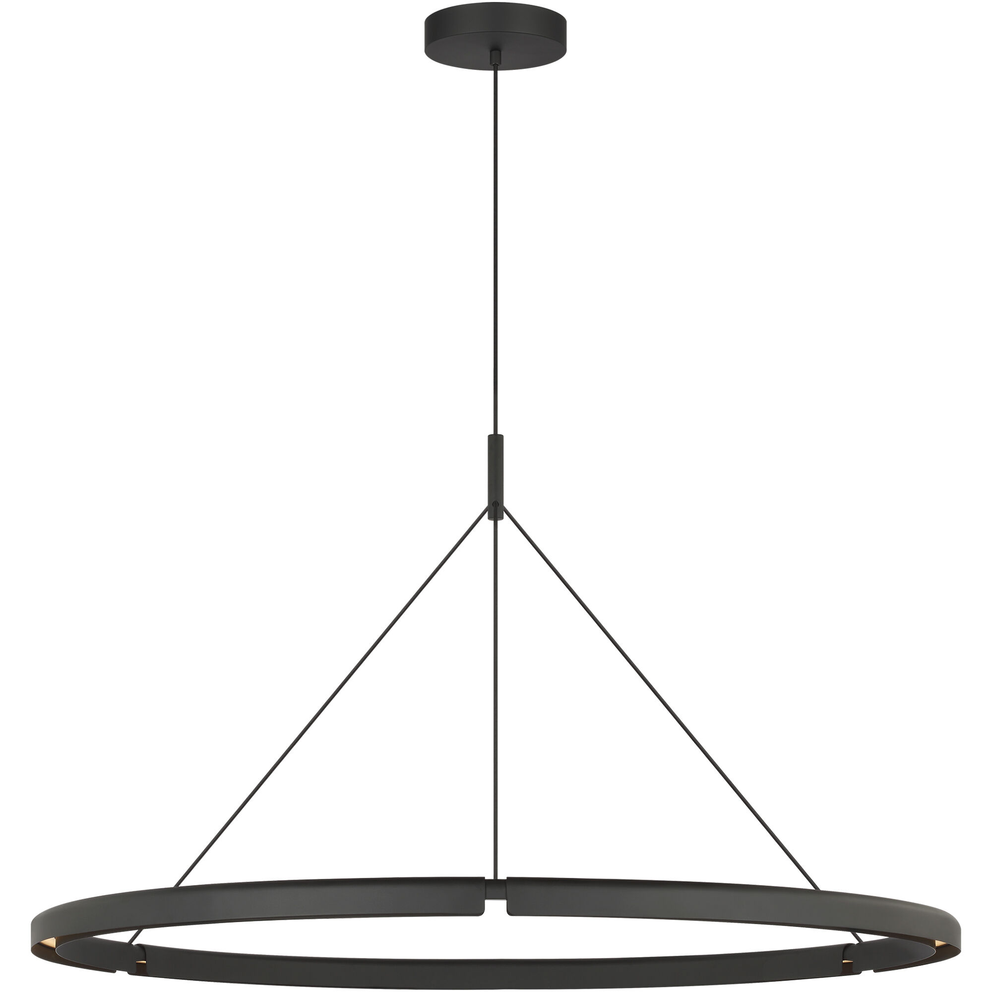 Peter Bristol Cloak LED 48.6 inch Nightshade Black Chandelier Ceiling Light