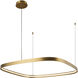 Yukon LED 31.5 inch Vintage Brass Pendant Ceiling Light