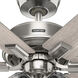 Fonthill 52 inch Brushed Nickel with Light Gray Oak Blades Ceiling Fan