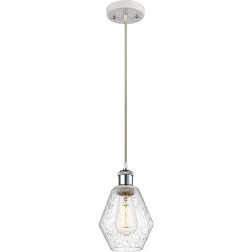 Ballston Cindyrella 1 Light 6 inch White and Polished Chrome Mini Pendant Ceiling Light