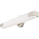 Lund LED 4 inch Brushed Nickel ADA Bath Vanity Wall Light