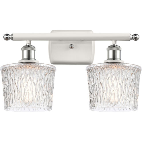 Ballston Niagra LED 16 inch White and Polished Chrome Bath Vanity Light Wall Light, Ballston