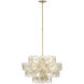 Julie Neill Gianna LED 24 inch Hand-Rubbed Antique Brass Chandelier Ceiling Light